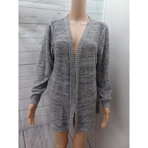 Knox Rose Short Knit Open Cardigan Sweater Womens Gray Size XL